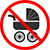 prams are not allowed